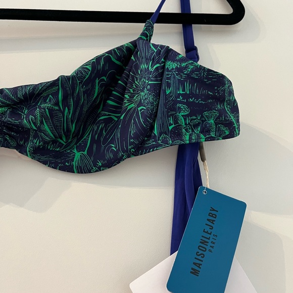🏝NWT - Maison Lebajy Bikini Top, Size 34C - Picture 4 of 9